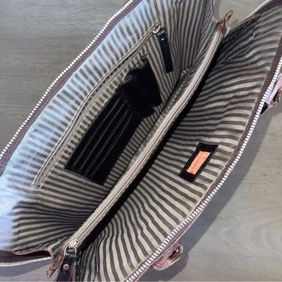 latico brown leather computer bag - Picture 7 of 11